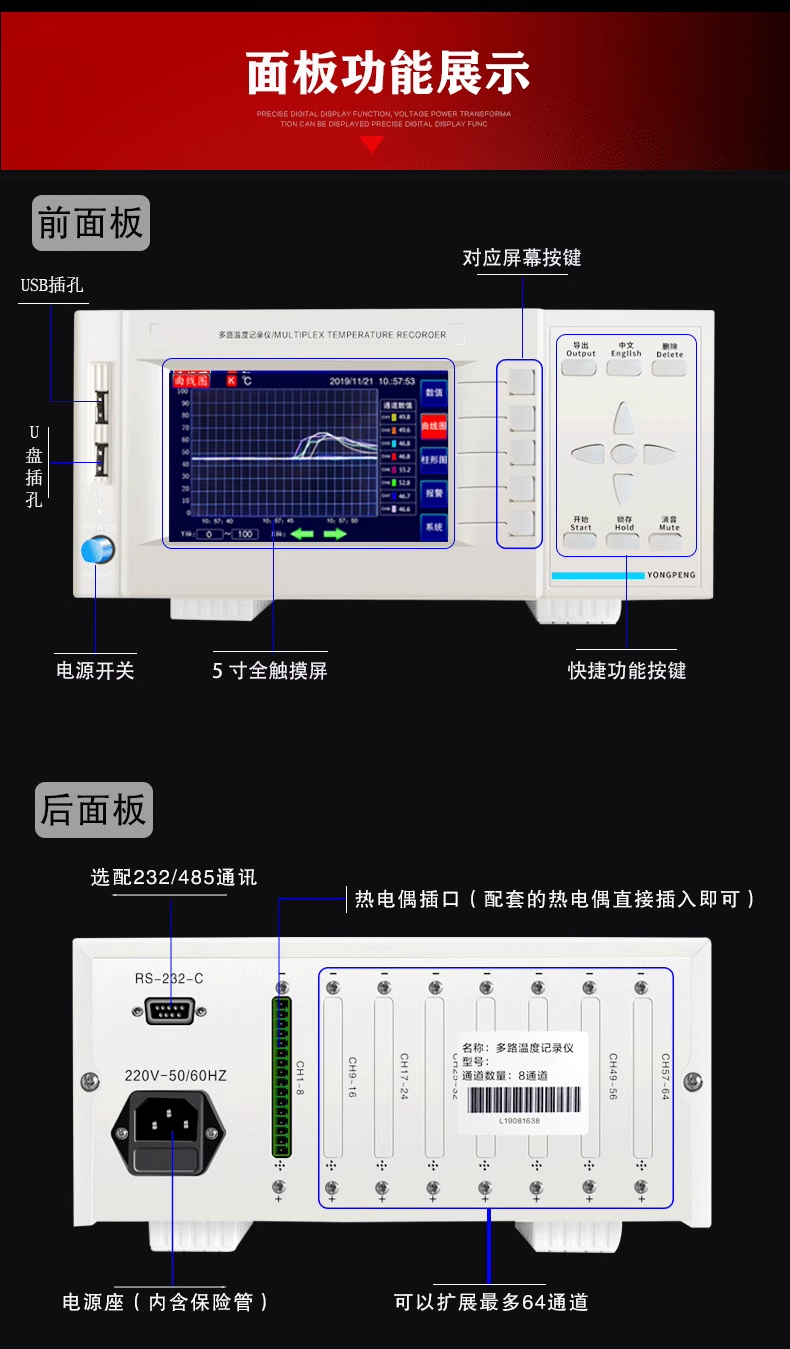 多路溫度記錄儀